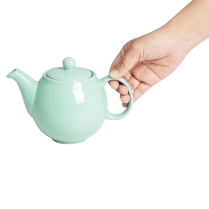 Olympia Café Teapot Aqua - 450ml (2 Pack) (450ml | Material: Stoneware | Pack Quantity: 2) • PAS-HX796