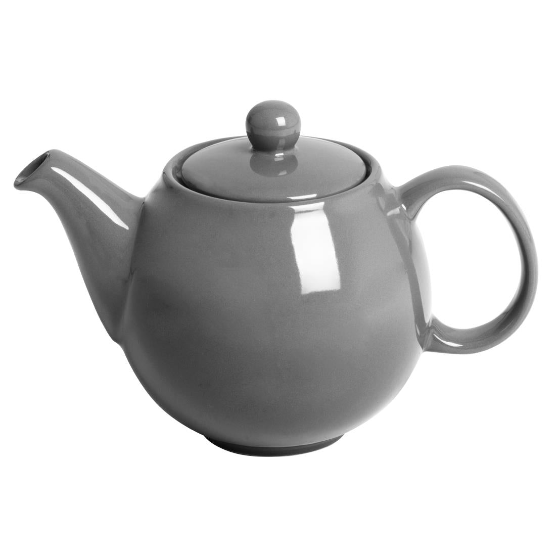 Olympia Café Teapot Charcoal - 450ml (2 Pack) (450ml | Material: Stoneware | Pack Quantity: 2) • PAS-HX797