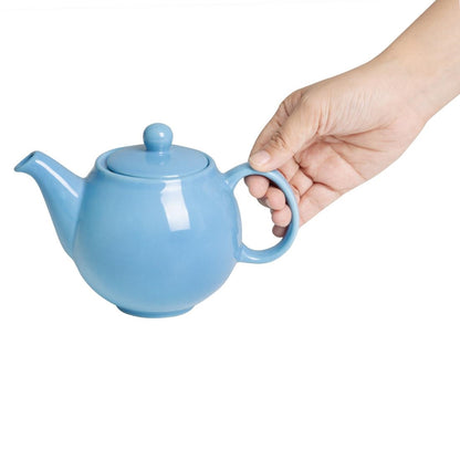 Olympia Café Teapot Blue - 450ml (2 Pack) (450ml | Material: stoneware | Pack quantity: 2) • PAS-HX798