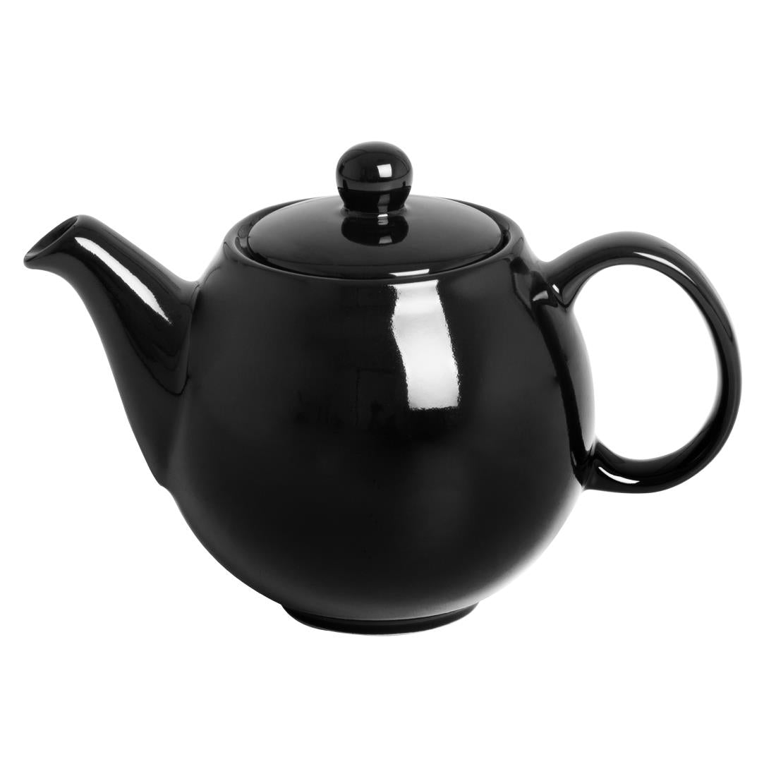 Olympia Café Teapot Black - 450ml (2 Pack) (450ml | Material: stoneware | Pack quantity: 2) • PAS-HX799