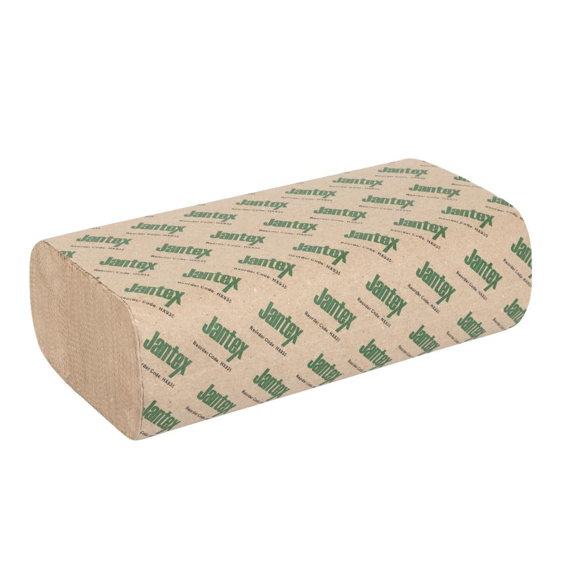 "Jantex Green 100% Recycled Z Fold Hand Towels 2ply (2250 Sheets)" (2ply construction | Z-fold design | Pack quantity: 2250 Sheets) • PAS-HX935