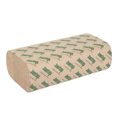 "Jantex Green 100% Recycled Z Fold Hand Towels 2ply (2250 Sheets)" (2ply construction | Z-fold design | Pack quantity: 2250 Sheets) • PAS-HX935