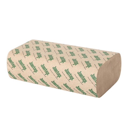 "Jantex Green 100% Recycled Z Fold Hand Towels 2ply (2250 Sheets)" (2ply construction | Z-fold design | Pack quantity: 2250 Sheets) • PAS-HX935