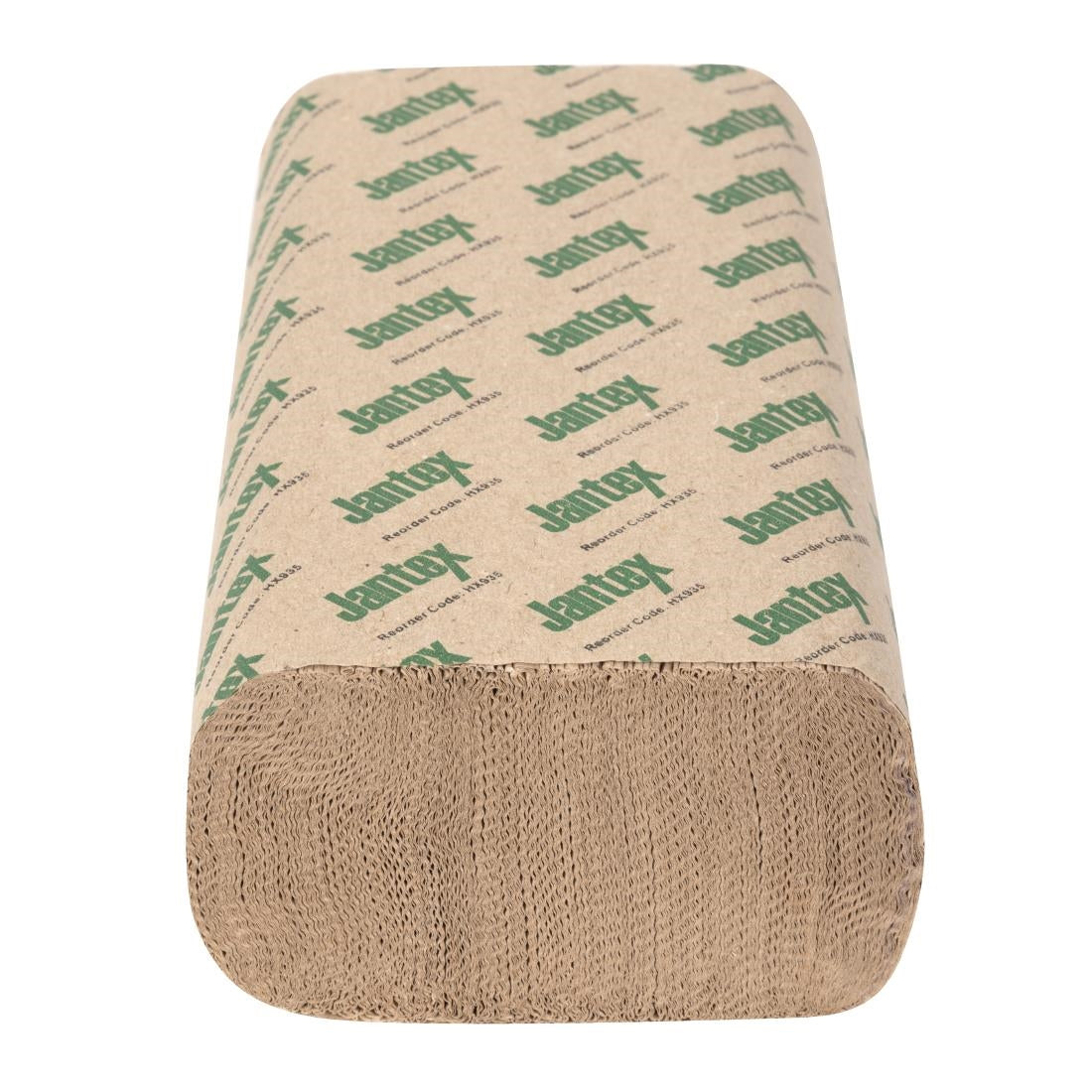 "Jantex Green 100% Recycled Z Fold Hand Towels 2ply (2250 Sheets)" (2ply construction | Z-fold design | Pack quantity: 2250 Sheets) • PAS-HX935