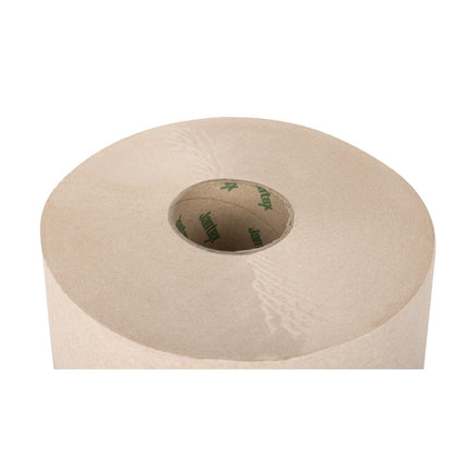 "Jantex Green 100% Recycled Jumbo Roll Refill 2ply 300m (6 Pack)" (300m of paper per roll | 2ply construction | Pack quantity: 6) • PAS-HX938