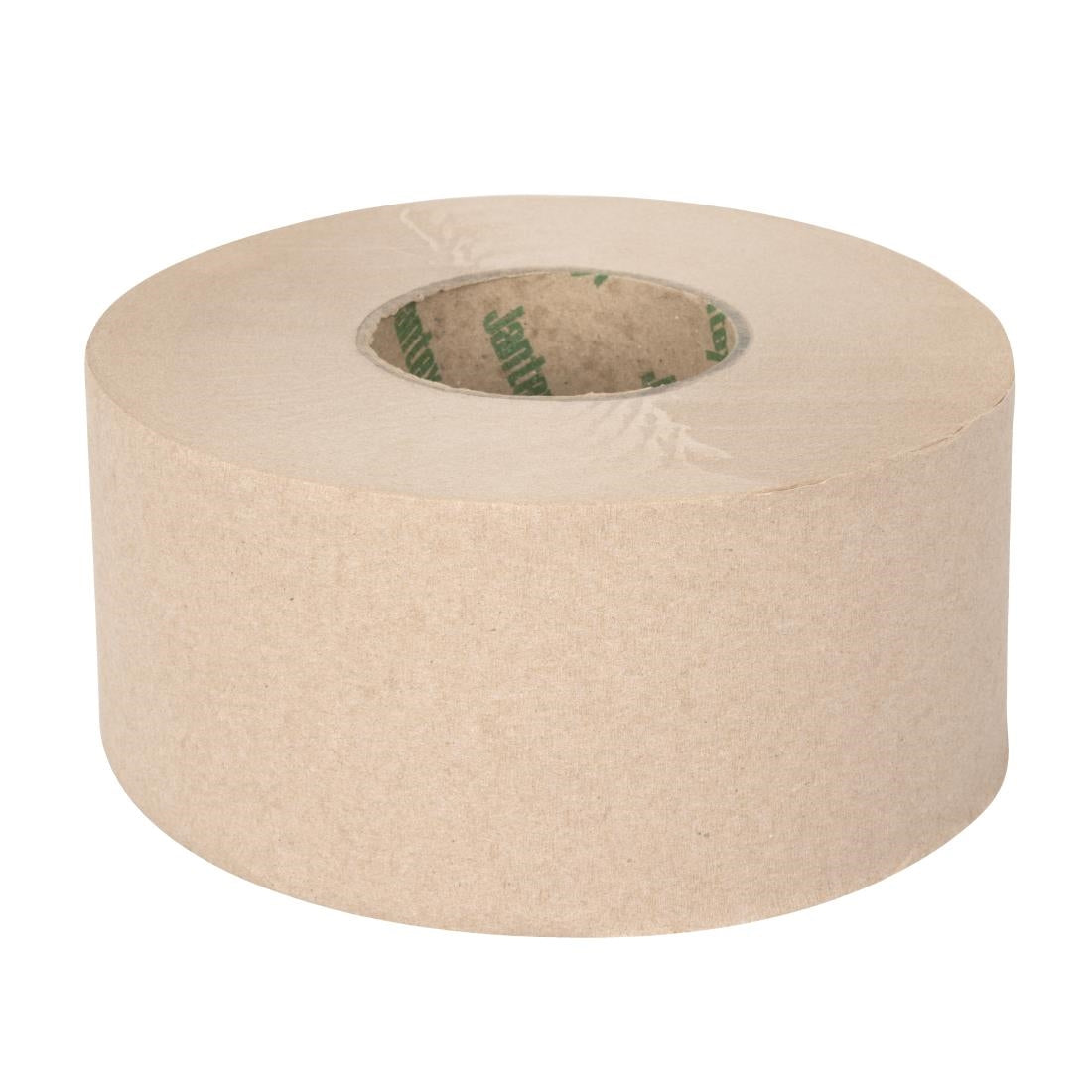 Jantex Green 100% Recycled Mini Jumbo Roll Refill 2ply - 150m (12 Pack) (150m of paper per roll | 2ply construction | Pack quantity: 12) • PAS-HX939