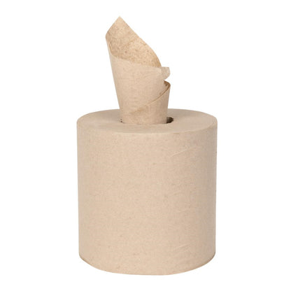 Jantex Green 100% Recycled Centre Feed Roll 2ply 120m (6 Pack) (480 Sheets Per Roll | 2ply Construction | Pack Quantity: 6) • PAS-HX940