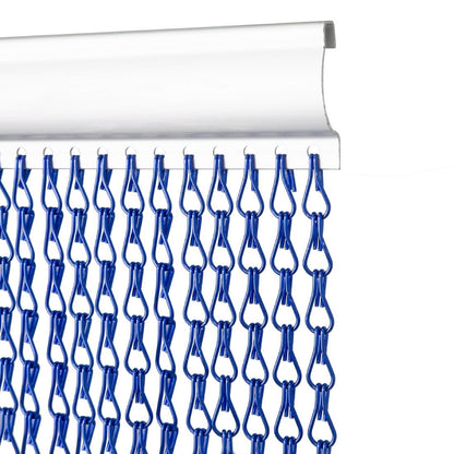 EazyZap Chain Door Blue Fly Screen (Size: 1950(L)x900(W)mm | Material: Aluminium) • PAS-HX949