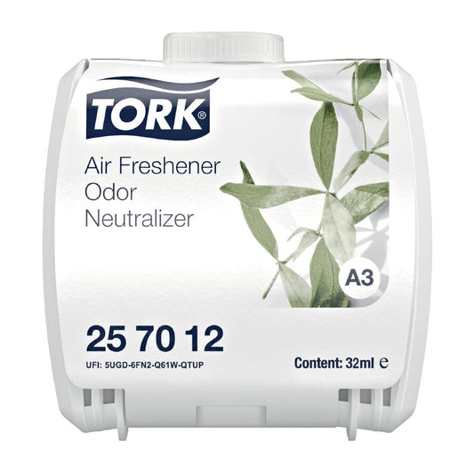 Tork Constant Air Freshener Refill Odour Neutraliser A3 (6 Pack) (Scent: Odour neutraliser. For use with the Tork Constant Air Freshener Dispenser (HX960)) • PAS-HX962