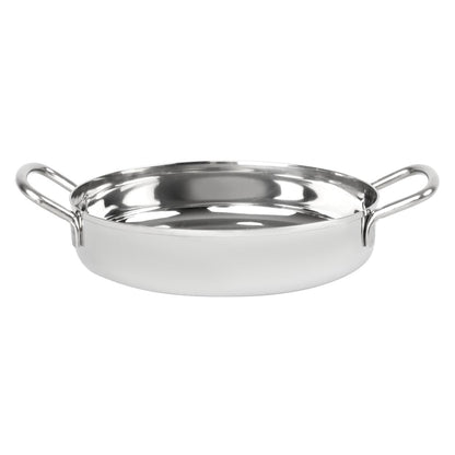 Olympia Table Presentation Double Handle Dish Stainless Steel 180mm (180(Ø)x34(H)mm) • PAS-HY102