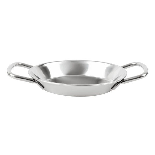"Olympia Table Presentation Mini Paella Pan Stainless Steel 150mm" (150(Ø)x20(H)mm | Material: Stainless Steel) • PAS-HY104