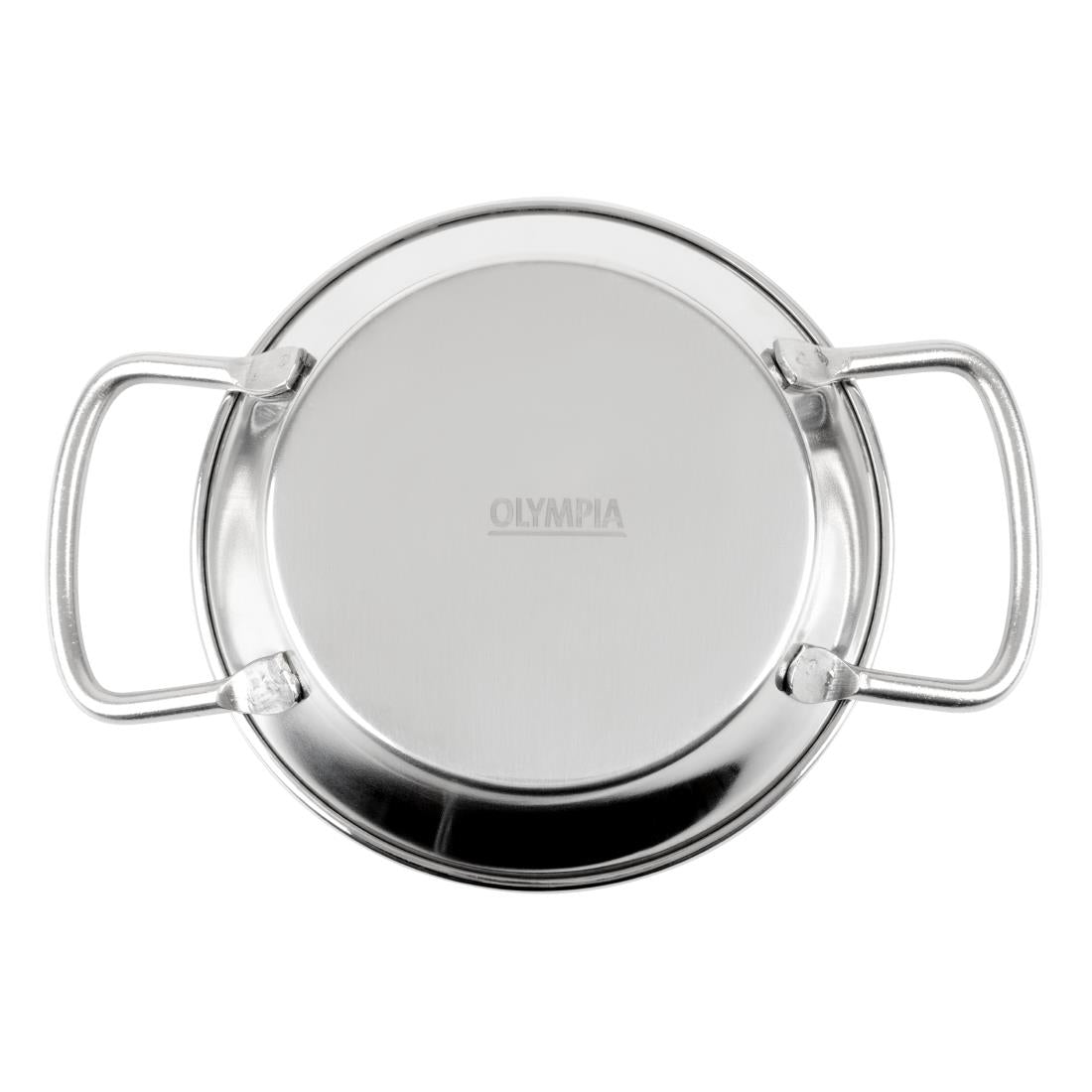 Olympia Table Presentation Mini Paella Pan Stainless Steel 120mm (163(L)x120(W)x22(H)mm | Material: Stainless Steel) • PAS-HY103