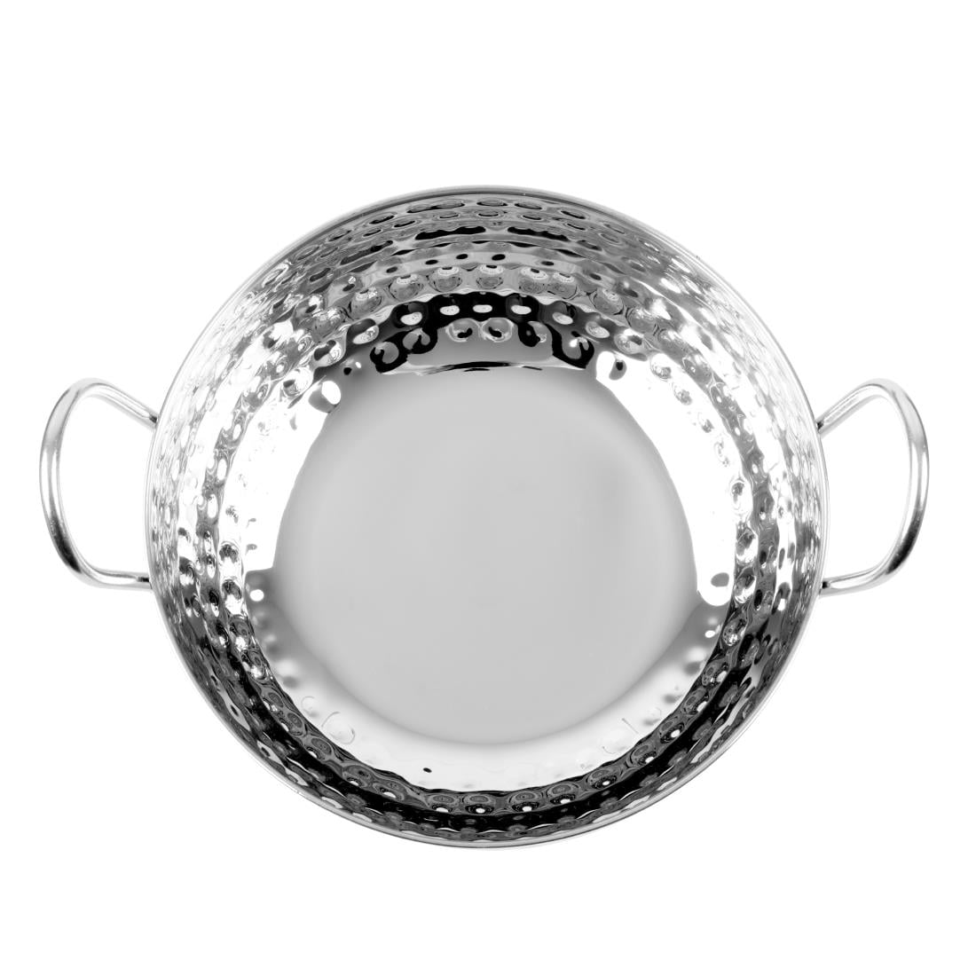 Olympia Table Presentation Hammered Kadai Dish Stainless Steel 170mm (210(L)x170(W)x64(H)mm | Material: Stainless Steel) • PAS-HY106