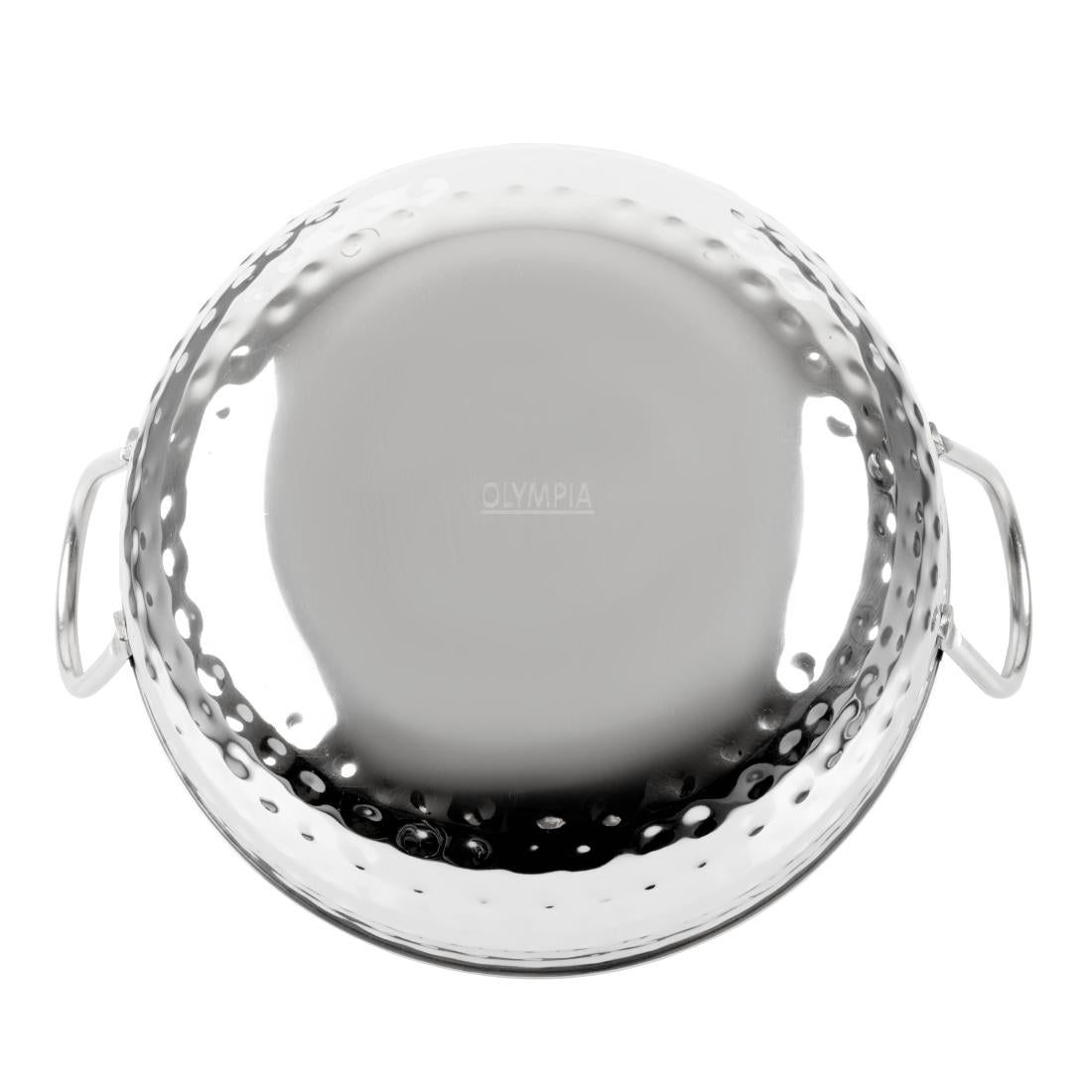 Olympia Table Presentation Hammered Kadai Dish Stainless Steel 200mm (200(Ø)x75(H)mm | Material: Stainless Steel) • PAS-HY107