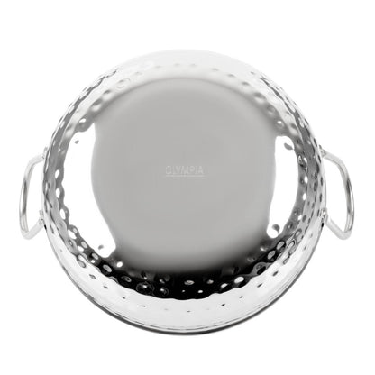 Olympia Table Presentation Hammered Kadai Dish Stainless Steel 200mm (200(Ø)x75(H)mm | Material: Stainless Steel) • PAS-HY107