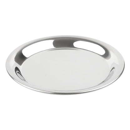 Olympia Round Stainless Steel Tip Tray 150mm (150(Ø)x11(H)mm | Material: Stainless Steel) • PAS-HY109