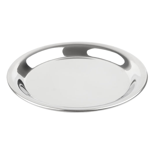 Olympia Round Stainless Steel Tip Tray 150mm (150(Ø)x11(H)mm | Material: Stainless Steel) • PAS-HY109