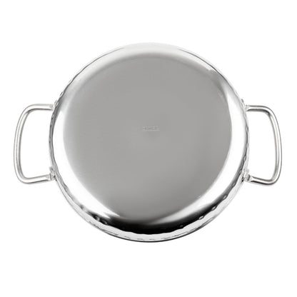 Olympia Table Presentation Handled Dish Stainless Steel Hammered 150mm (150(Ø)x46(H)mm | Material: Stainless Steel) • PAS-HY111