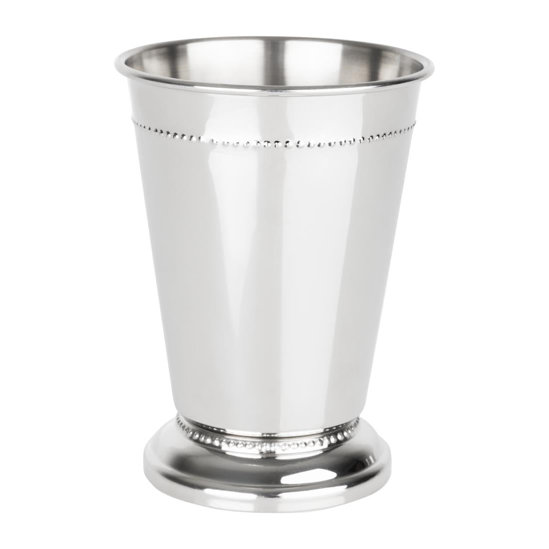 Olympia Barware Stainless Steel Beaded Julep Cup 370ml • PAS-HY115