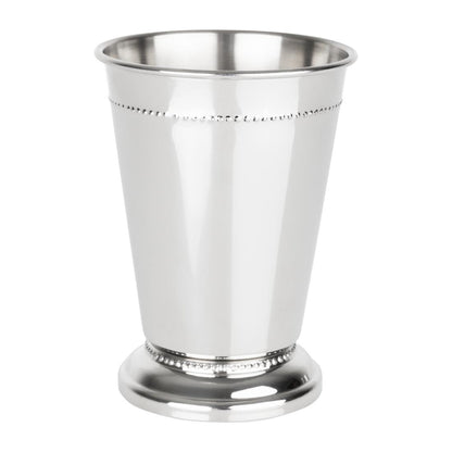Olympia Barware Stainless Steel Beaded Julep Cup 370ml • PAS-HY115