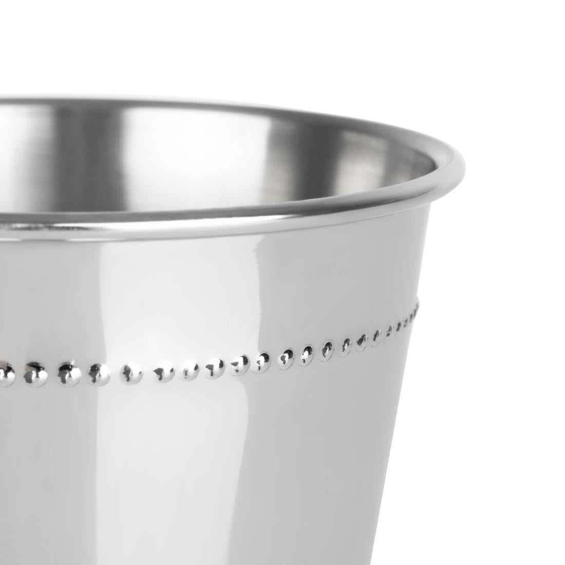 Olympia Barware Stainless Steel Beaded Julep Cup 370ml • PAS-HY115