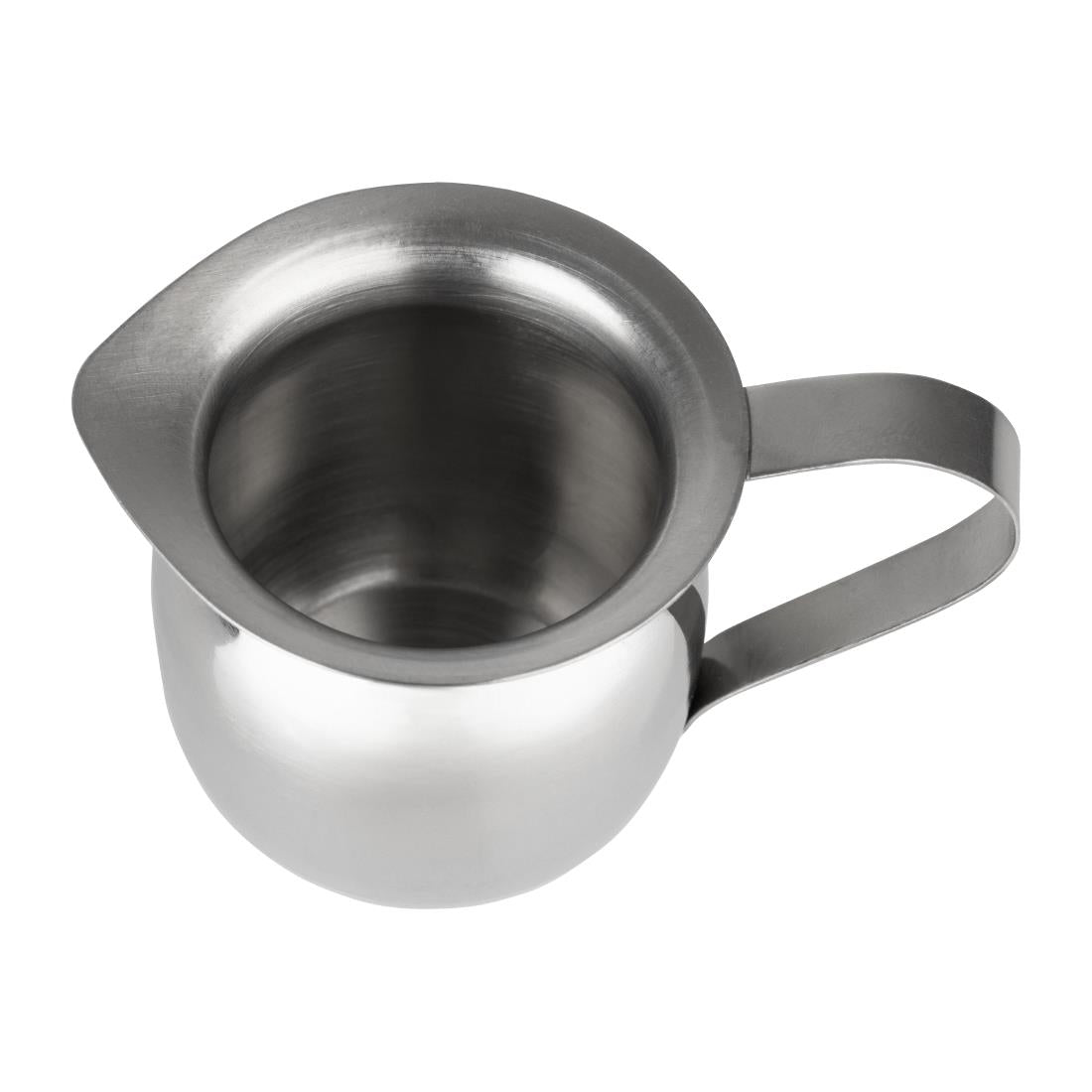 Olympia Stainless Steel Mini Milk Jug 78ml (6 Pack) (78ml | Pack Quantity: 6) • PAS-HY116