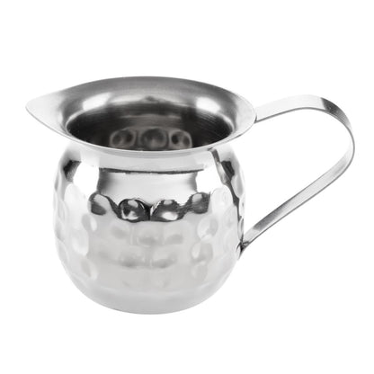 Olympia Hammered Stainless Steel Mini Milk Jug 78ml (6 Pack) (78ml | Pack Quantity: 6) • PAS-HY117