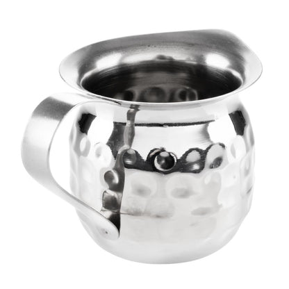 Olympia Hammered Stainless Steel Mini Milk Jug 78ml (6 Pack) (78ml | Pack Quantity: 6) • PAS-HY117