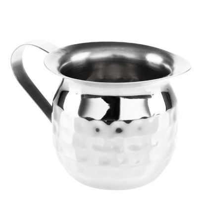 Olympia Hammered Stainless Steel Mini Milk Jug 120ml (6 Pack) (120ml | Pack Quantity: 6) • PAS-HY119