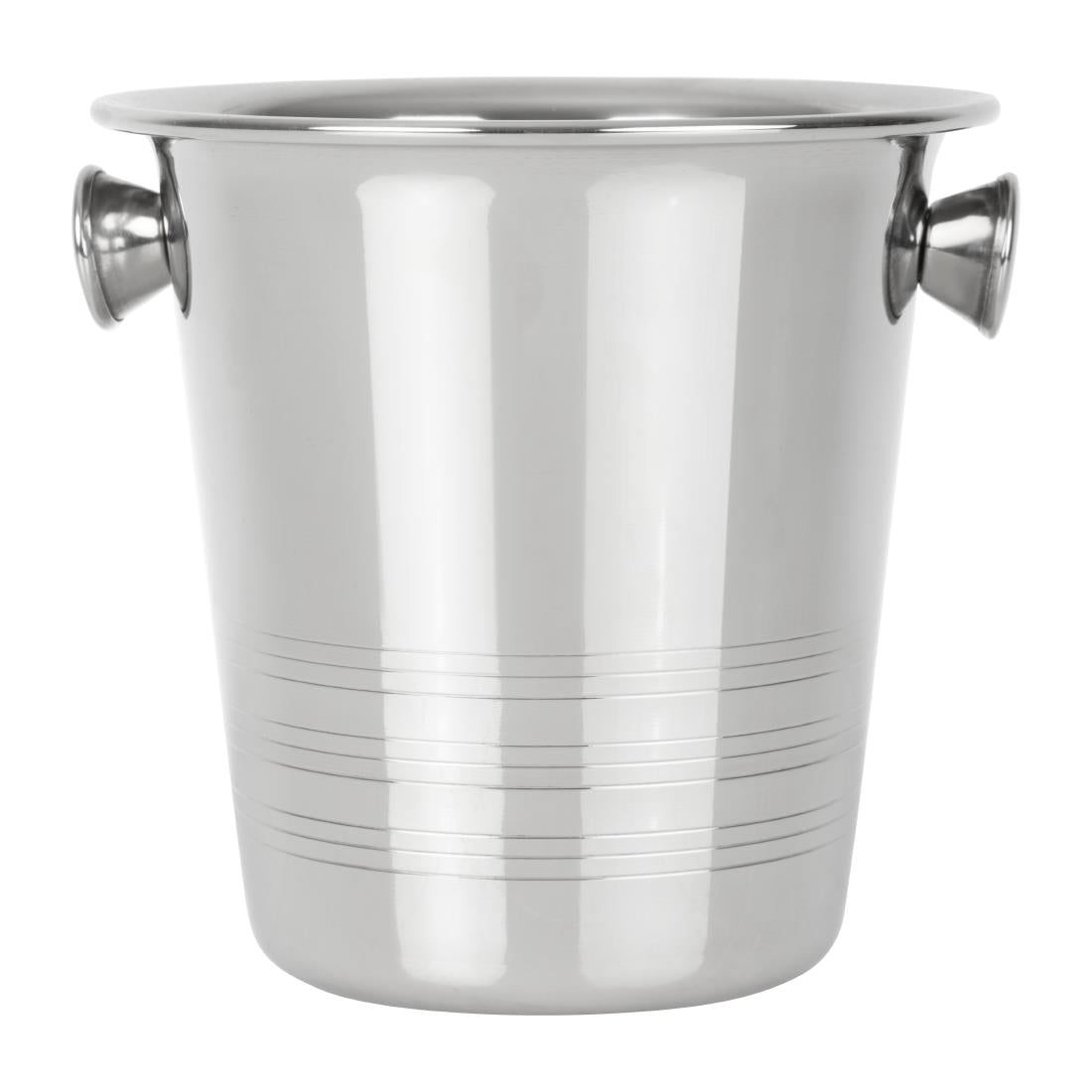 Olympia Ice Bucket with Handles and Etch Detail Stainless Steel 1050ml • PAS-HY121