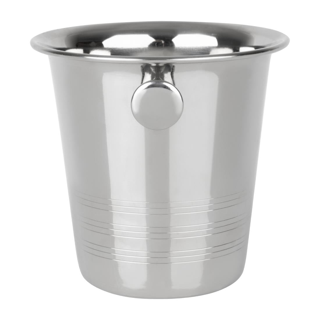 Olympia Ice Bucket with Handles and Etch Detail Stainless Steel 1050ml • PAS-HY121