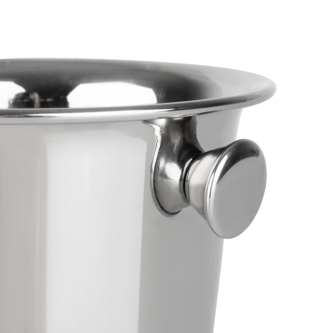 Olympia Ice Bucket with Handles and Etch Detail Stainless Steel 1050ml • PAS-HY121