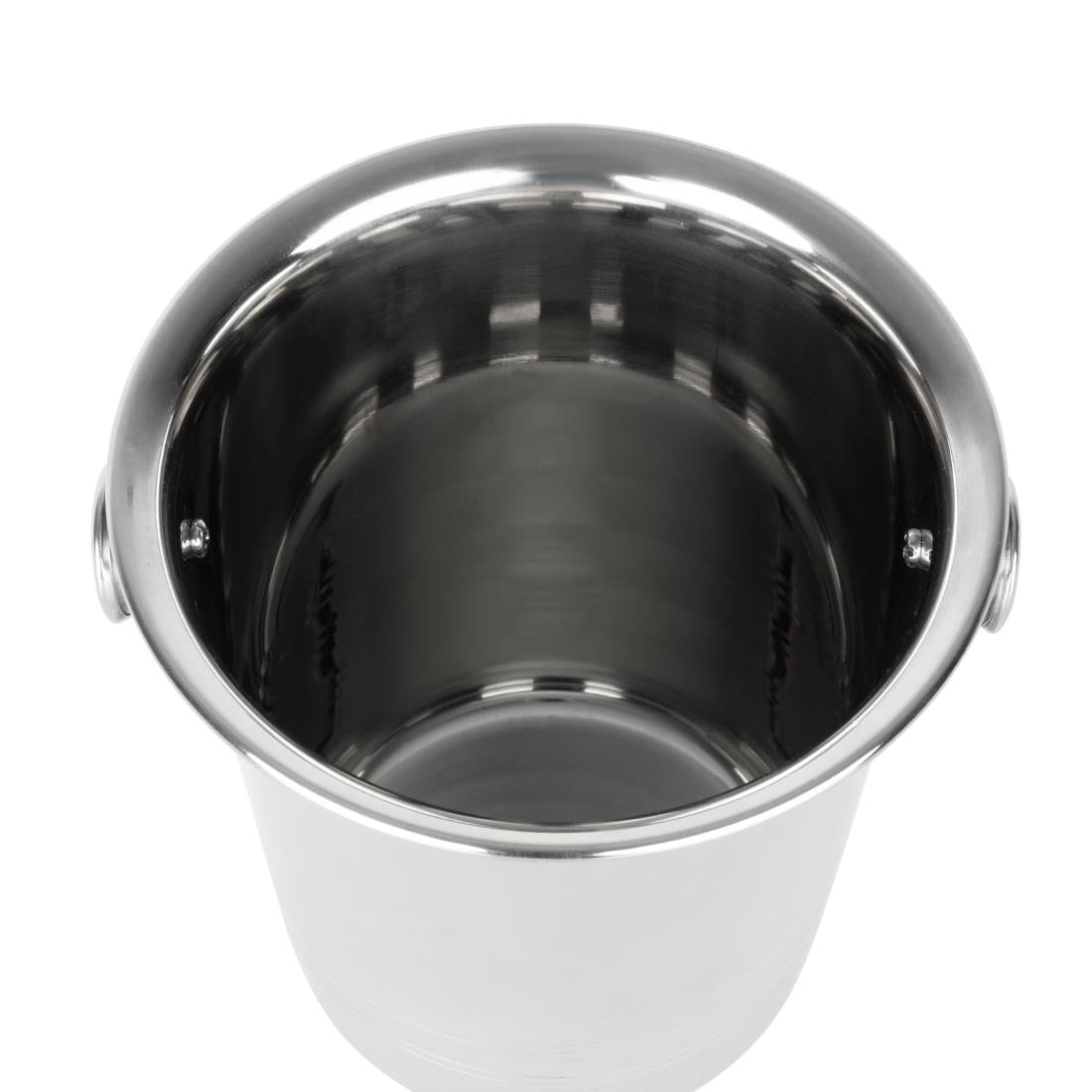 Olympia Ice Bucket with Handles and Etch Detail Stainless Steel 1050ml • PAS-HY121