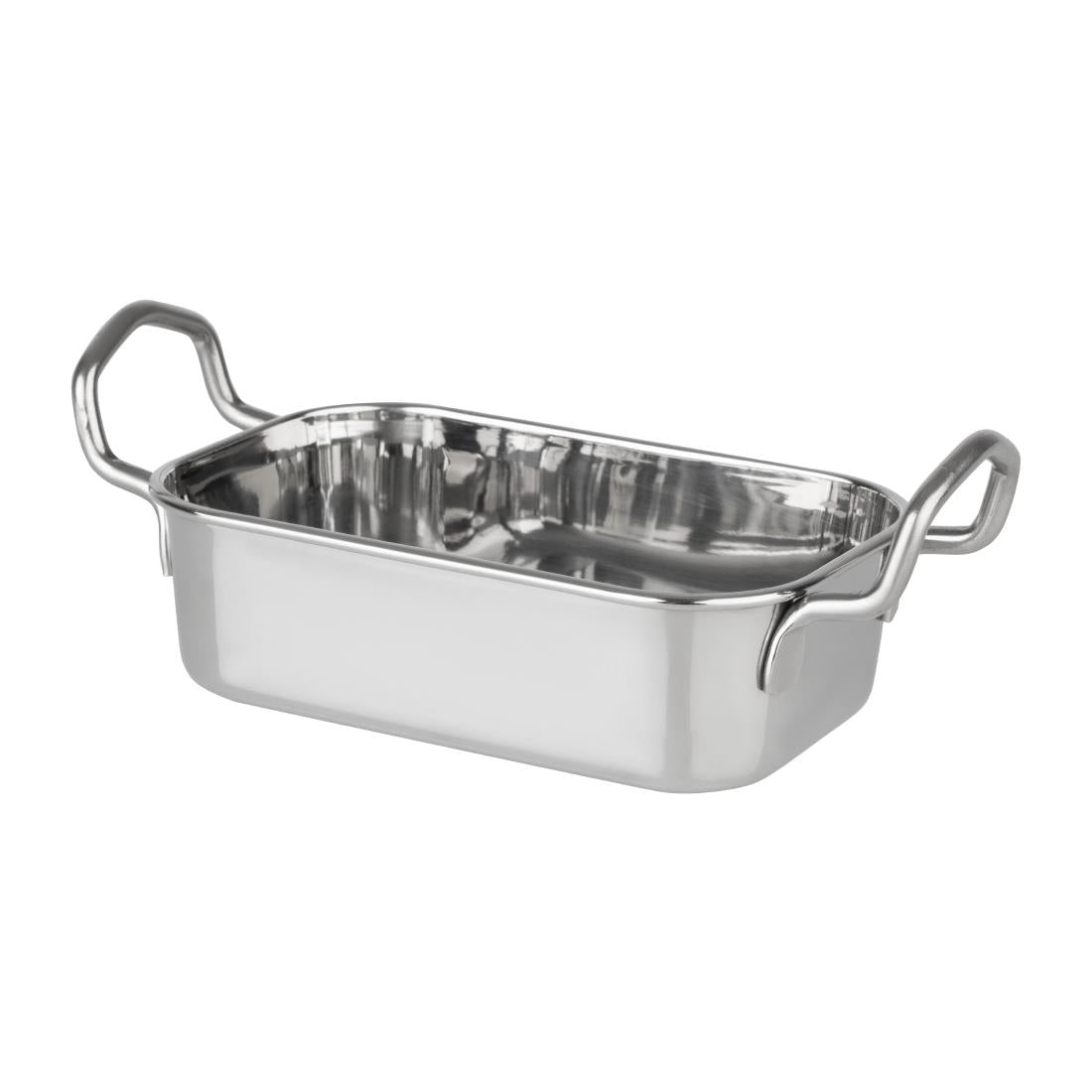 Olympia Table Presentation Rectangular Dish Stainless Steel 140x90mm (140(L)x90(W)x43(H)mm) • PAS-HY122