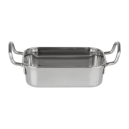 Olympia Table Presentation Rectangular Dish Stainless Steel 140x90mm (140(L)x90(W)x43(H)mm) • PAS-HY122