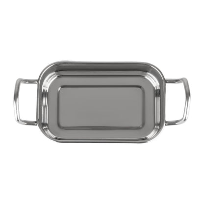 Olympia Table Presentation Rectangular Dish Stainless Steel 140x90mm (140(L)x90(W)x43(H)mm) • PAS-HY122