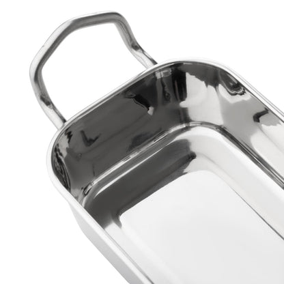Olympia Table Presentation Rectangular Dish Stainless Steel 140x90mm (140(L)x90(W)x43(H)mm) • PAS-HY122