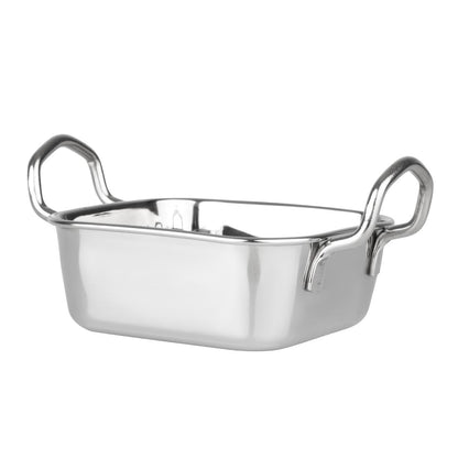 Olympia Table Presentation Square Dish Stainless Steel 115x115mm (115(L)x115(W)x45(H)mm) • PAS-HY123