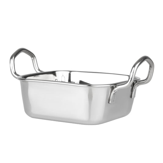 Olympia Table Presentation Square Dish Stainless Steel 115x115mm (115(L)x115(W)x45(H)mm) • PAS-HY123