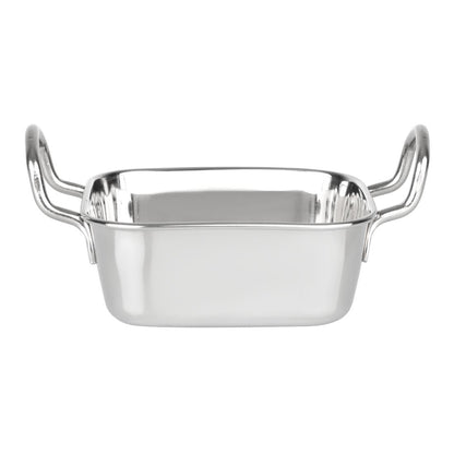 Olympia Table Presentation Square Dish Stainless Steel 115x115mm (115(L)x115(W)x45(H)mm) • PAS-HY123