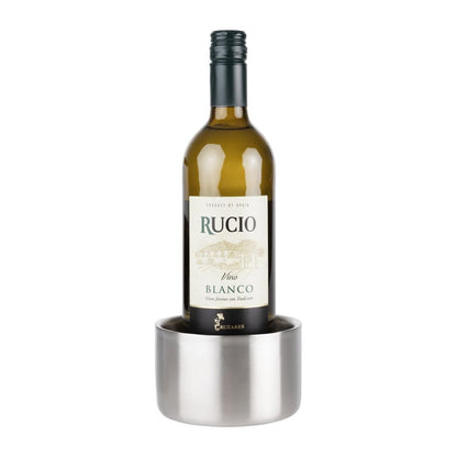 Olympia Double Wall Stainless Steel Wine and Champagne Coaster (116(Ø)x70(H)mm) • PAS-HY127