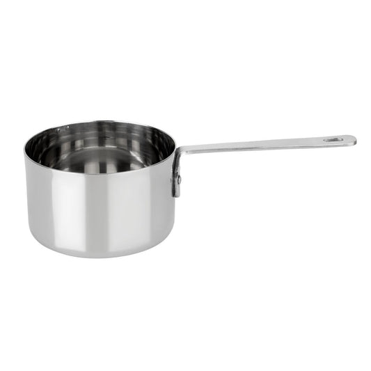 "Olympia Table Presentation Stainless Steel Mini Sauce Pan 70x45mm" (160(L)x70(W)x45(H)mm) • PAS-HY131