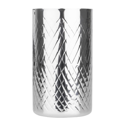 Olympia Geo Double Wall Wine Cooler Stainless Steel (115(Ø)x200(H)mm | Fits standard bottles up to 750ml) • PAS-HY133