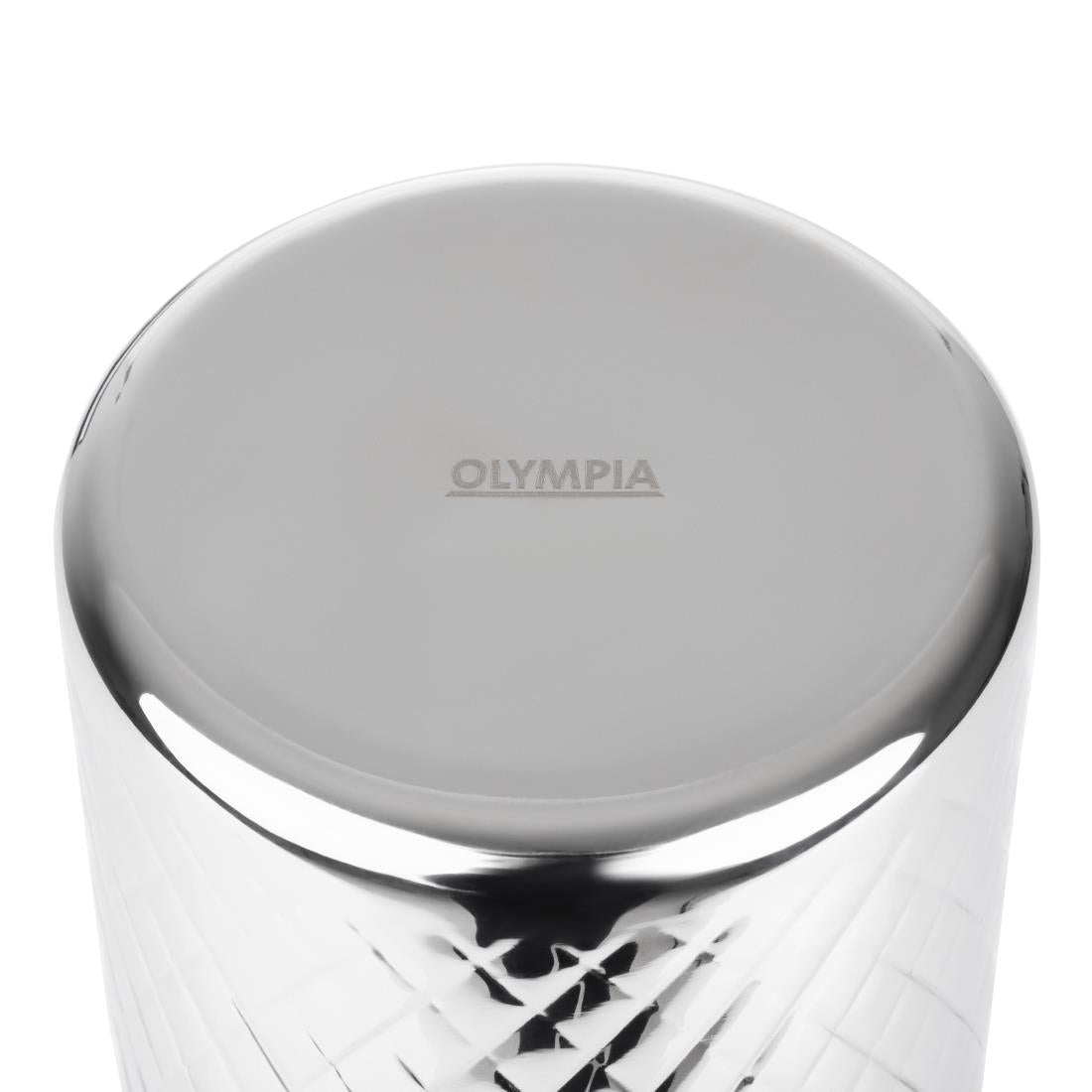 Olympia Geo Double Wall Wine Cooler Stainless Steel (115(Ø)x200(H)mm | Fits standard bottles up to 750ml) • PAS-HY133