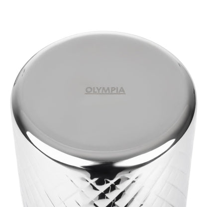 Olympia Geo Double Wall Wine Cooler Stainless Steel (115(Ø)x200(H)mm | Fits standard bottles up to 750ml) • PAS-HY133