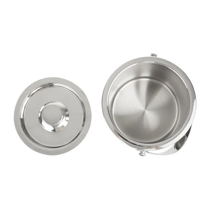 Olympia Geo Double Wall Ice Bucket Stainless Steel 1950ml (1950ml | 170(L)x150(W)x165(H)mm) • PAS-HY134