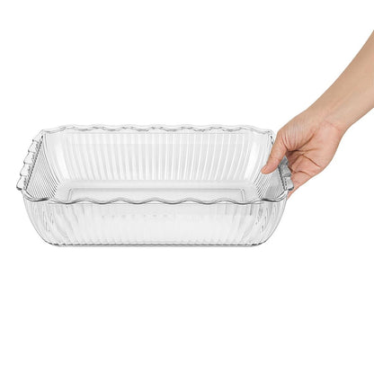 Olympia Kristallon Large Salad Crock - Clear (4.25Ltr | Material: SAN | Size: 333(L)x265(W)x82(H)mm) • PAS-HY135