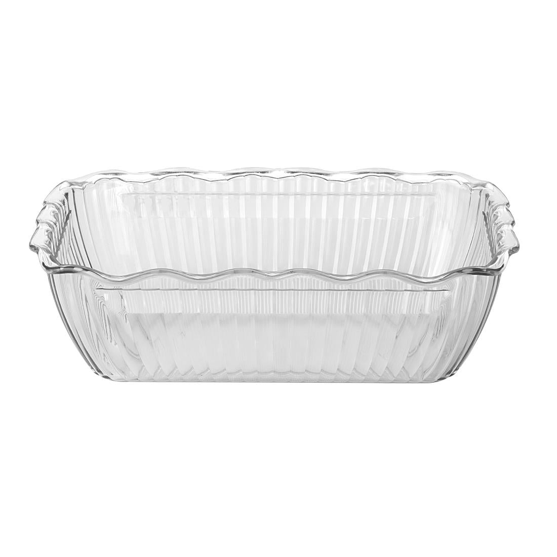 Olympia Kristallon Medium Salad Crock - Clear (2Ltr | Material: SAN | Size: 262(L)x173(W)x81(H)mm) • PAS-HY136