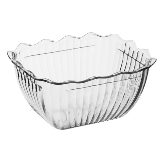 Olympia Kristallon Small Salad Crock Clear (750ml | Material: SAN | Size: 165(L)x134(W)x81(H)mm) • PAS-HY137