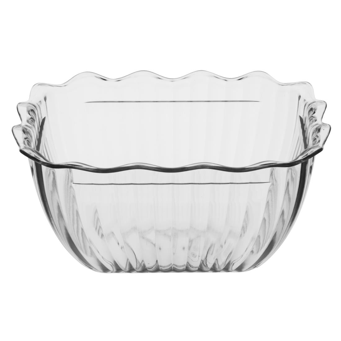 Olympia Kristallon Small Salad Crock Clear (750ml | Material: SAN | Size: 165(L)x134(W)x81(H)mm) • PAS-HY137